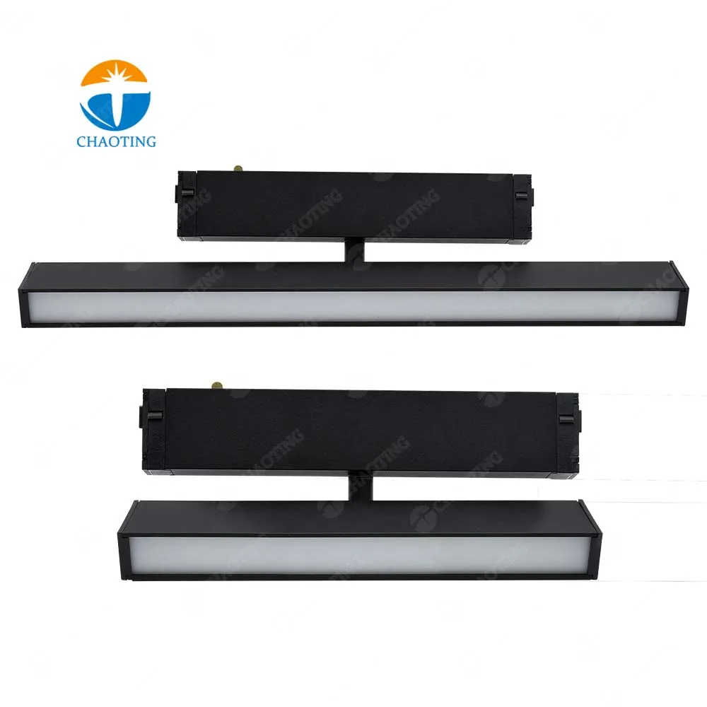 

New Smart Surface Recessed Dimmable 9W 18W Floodlight Black White Magnetic Rail Lighting System Adjustable Led Track Flood Light
