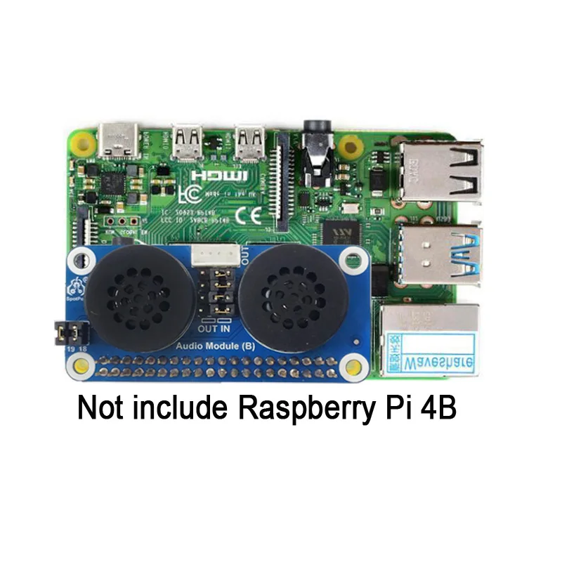 Raspberry Pi 4B/3B/Zero luidsprekeruitbreidingskaart PWM geluidskaart GPIO audioversterking