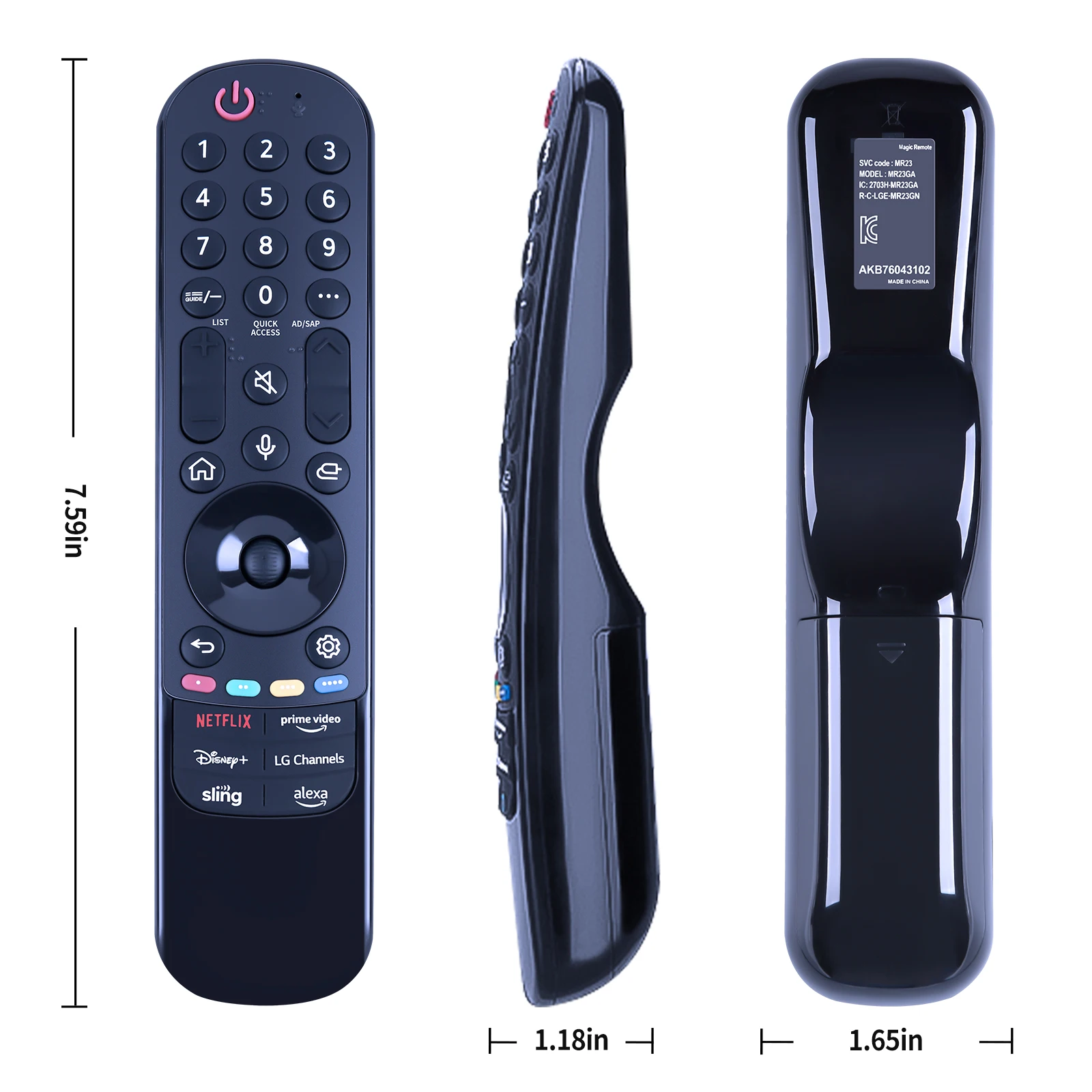 New Voice Magic Remote Control MR23GA MR23GN AKB76043102 for Smart TV 2021-2023 with Pointer Flying Mouse