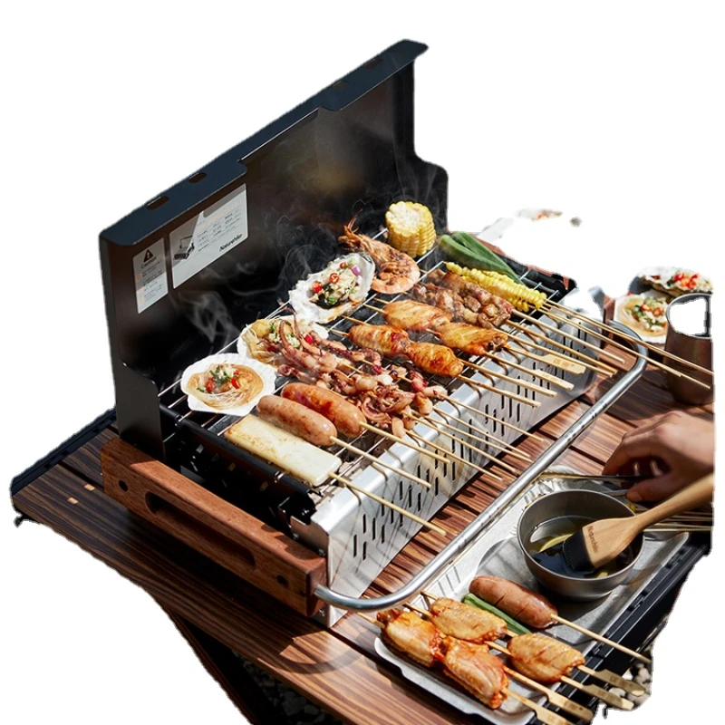 ZC Desktop Barbecue Rack Camping Barbecue Grill Outdoor Household Barbecue Oven