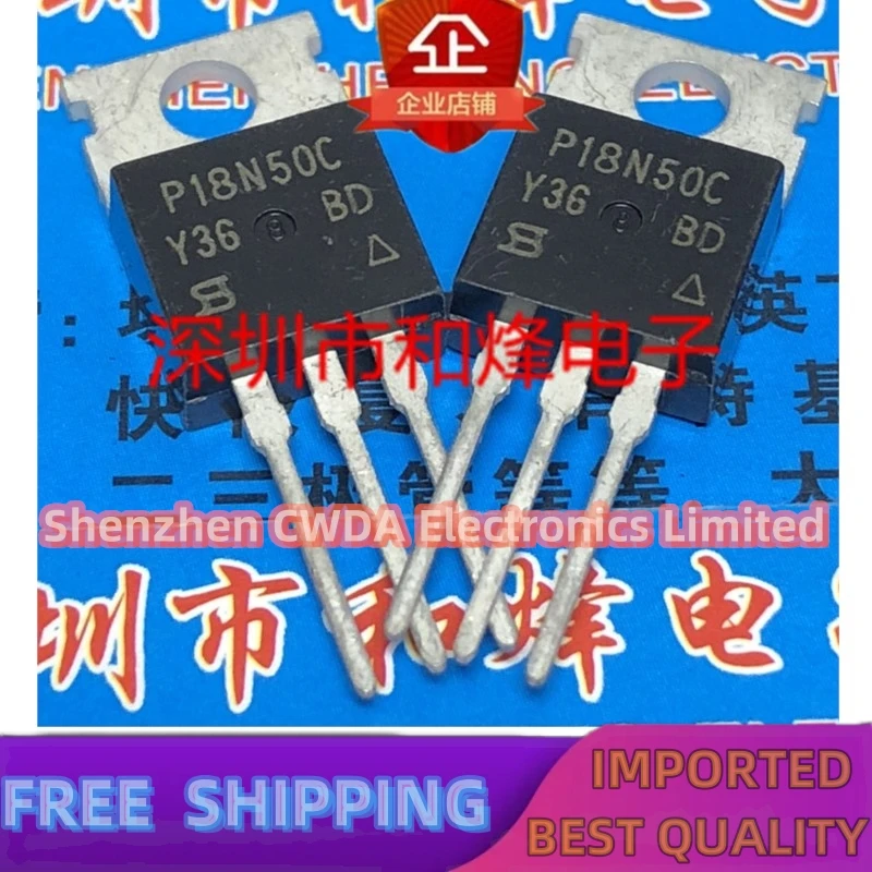 10PCS-20PCS  P18N50C SIHP18N50C  TO-220 500V 18A   In Stock Can Be Purchased