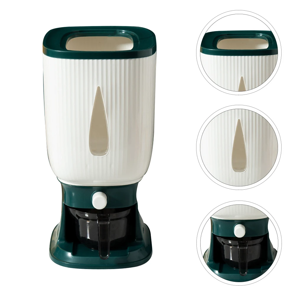 

Rice Bucket Large Capacity Food Grade PP Material Insect Proof Moisture Proof Storage Box Press Type Grain Container Kitchen
