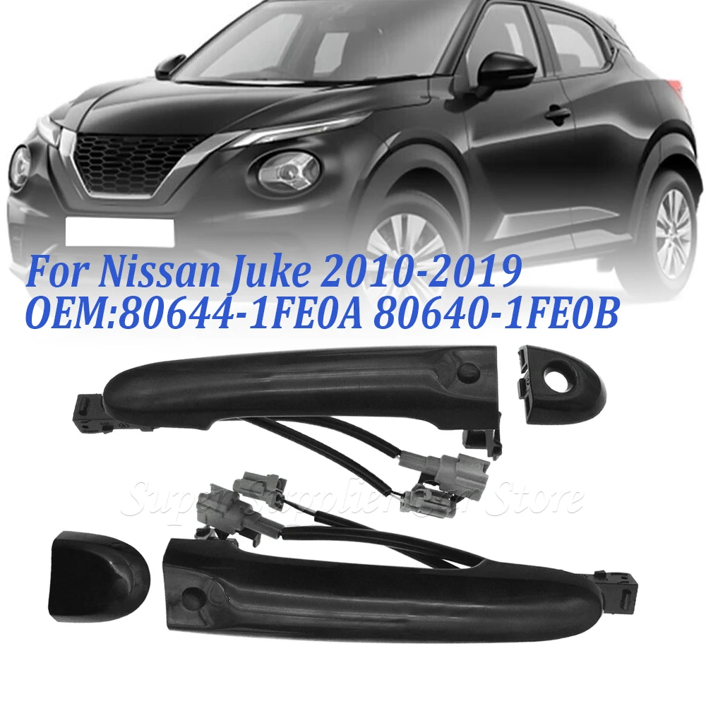 For Nissan Juke 2010-2019 Front Right Outside Door Handle Keyless Entry 1PC 80644-3WC2A 80640-3WC2A 80644-1FE0A 80640-1FE0B