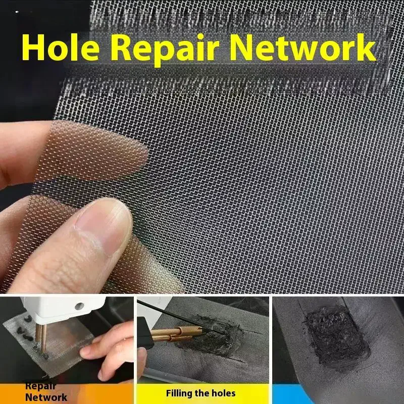 5/10/20Pcs Universal Car Bumper Repair Mesh Stainless Steel Net Plastic Welder Crack Repairing Hole Patching Wire Kit Fix Tool
