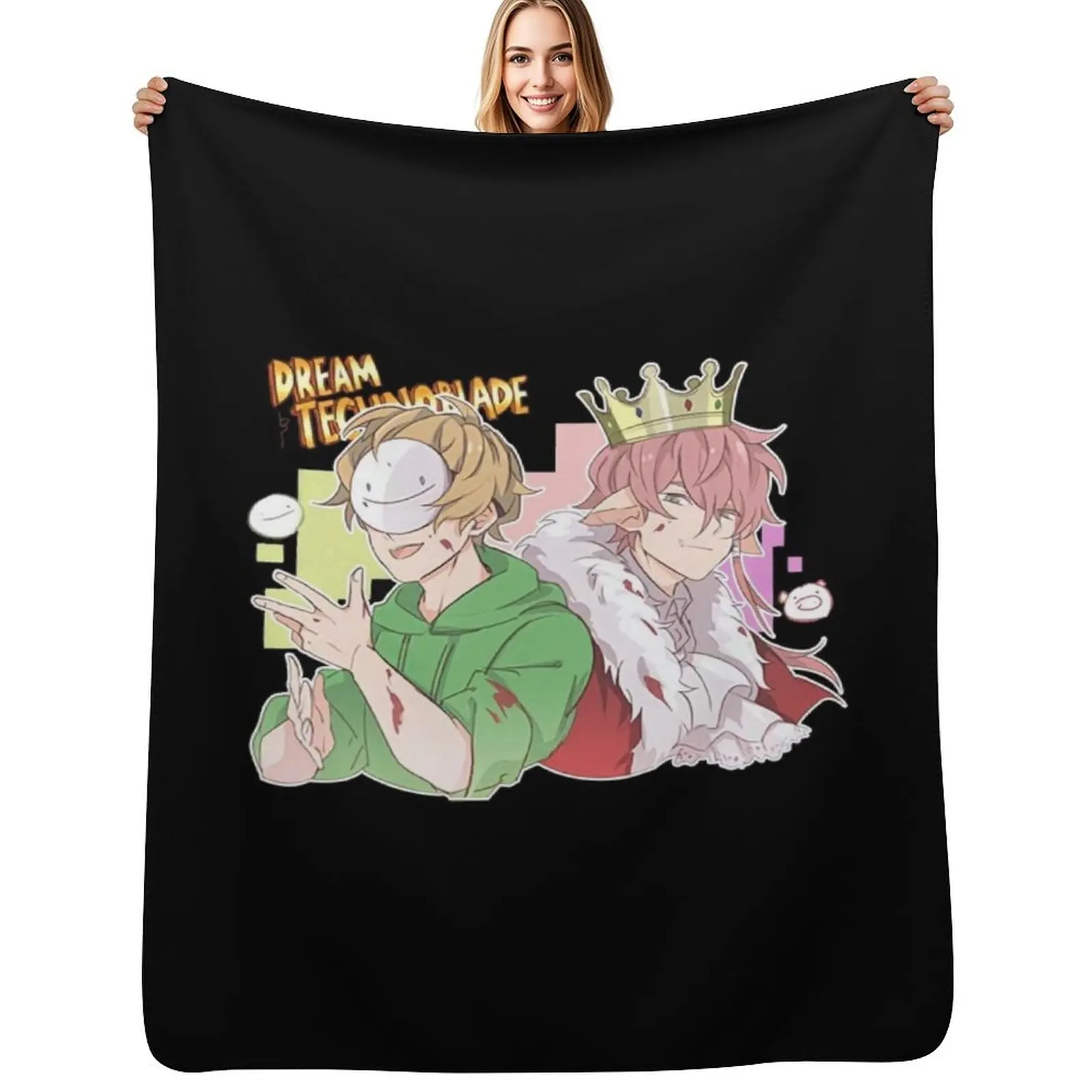 Dream merch technoblade merch dreamwastaken Dream was Taken and technoblade Gifts For Fans, For Men and Women, Gif Throw Blanket