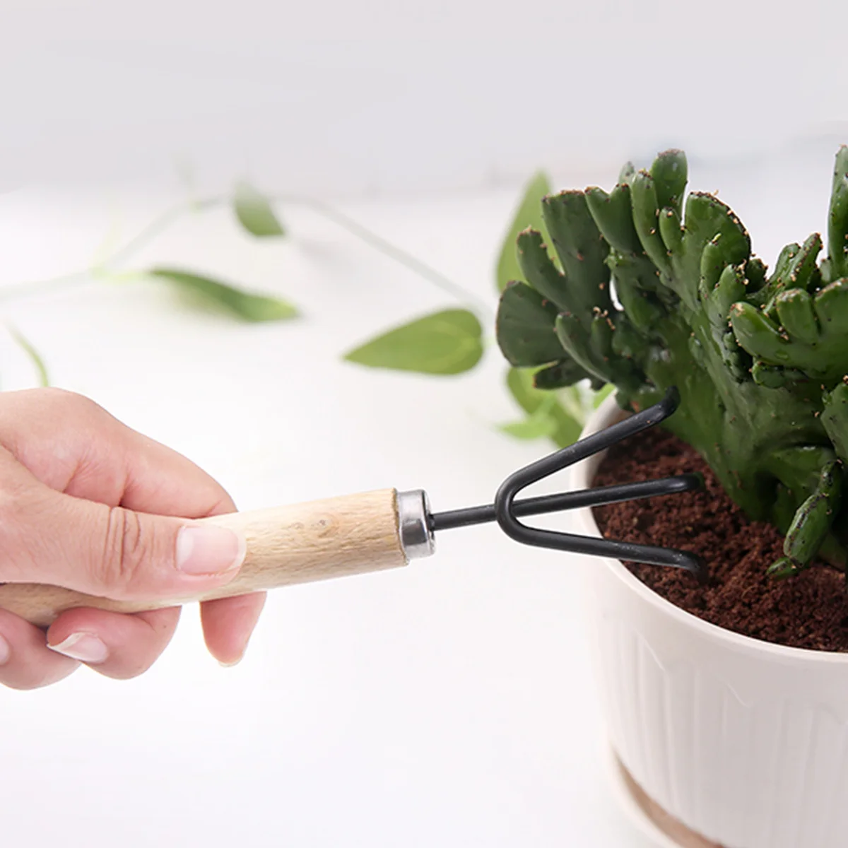 

3Pcs Garden Tools Set Premium Mini Indoor Garden Tool Kit Lightweight for Planting Bonsai Flowers Weeding Digging