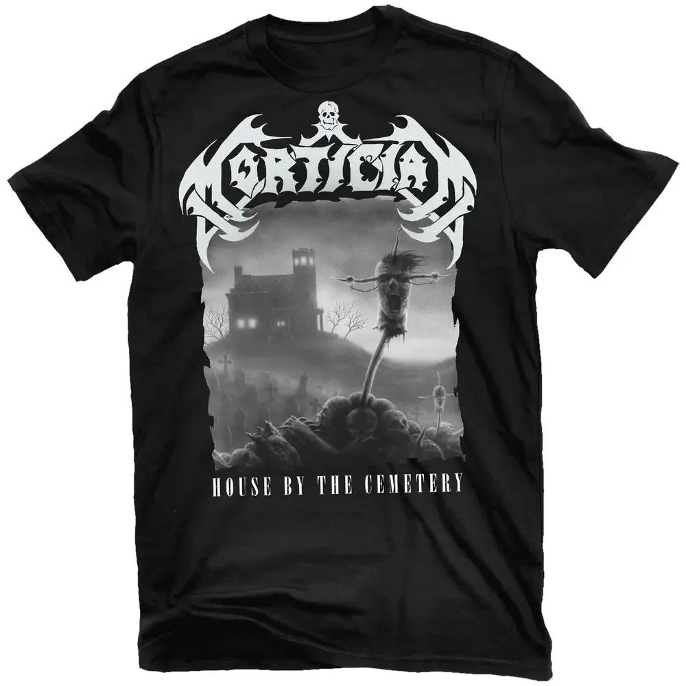 

MORTICIAN House By The Cemetery T-Shirt NEW! Relapse Records TS4634 Tees Y2K tops Unisex Summer Short Sleeve