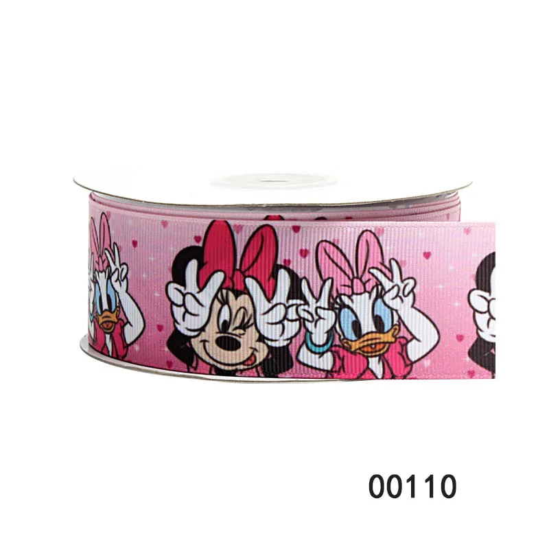 16MM 22MM Disney 5Yards character mickey minnie mouse ribbon