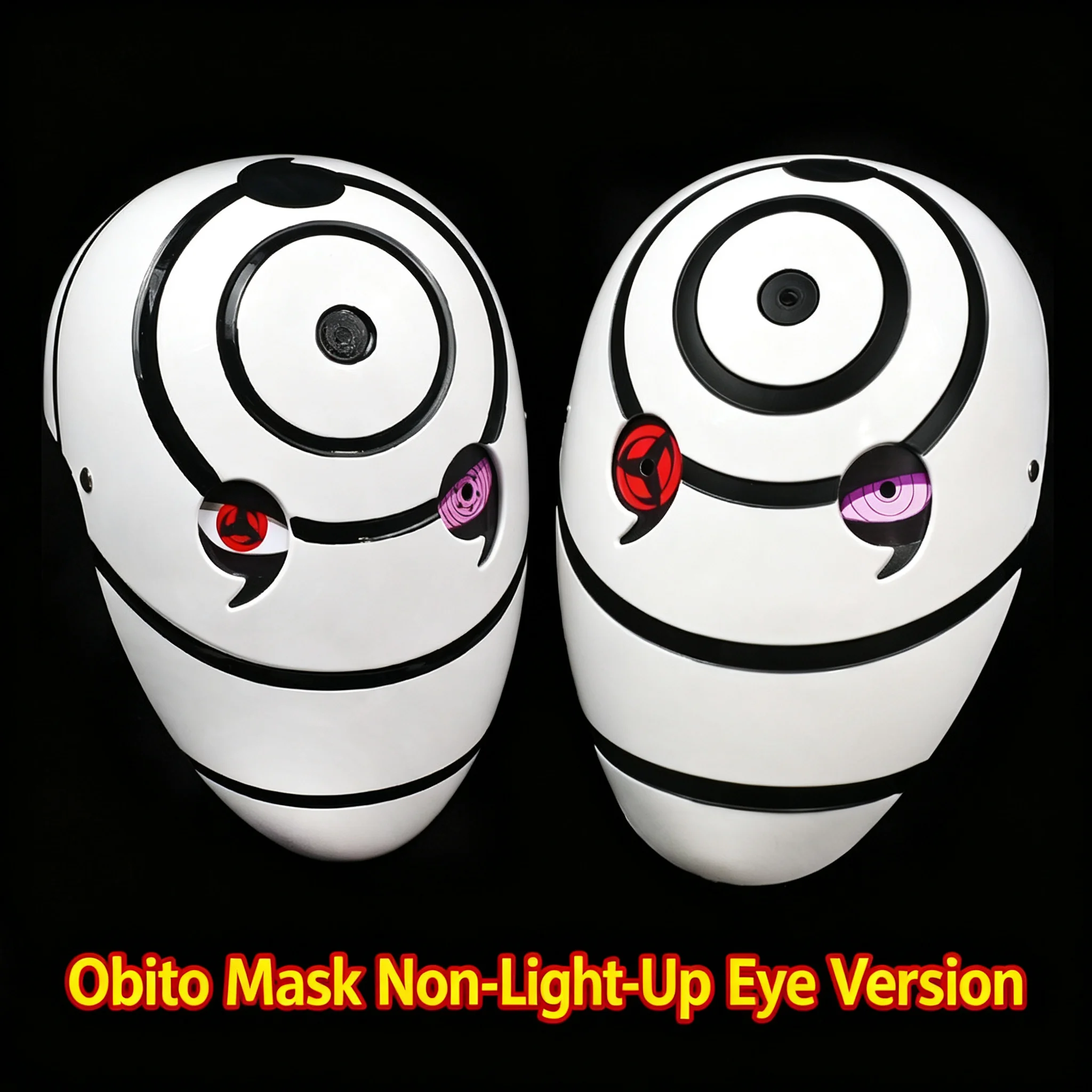 Cosplay White Mask Thick Plastic Helmet Manga Sharingan Rinnegan Eye Design Costume Accessory For Halloween Party