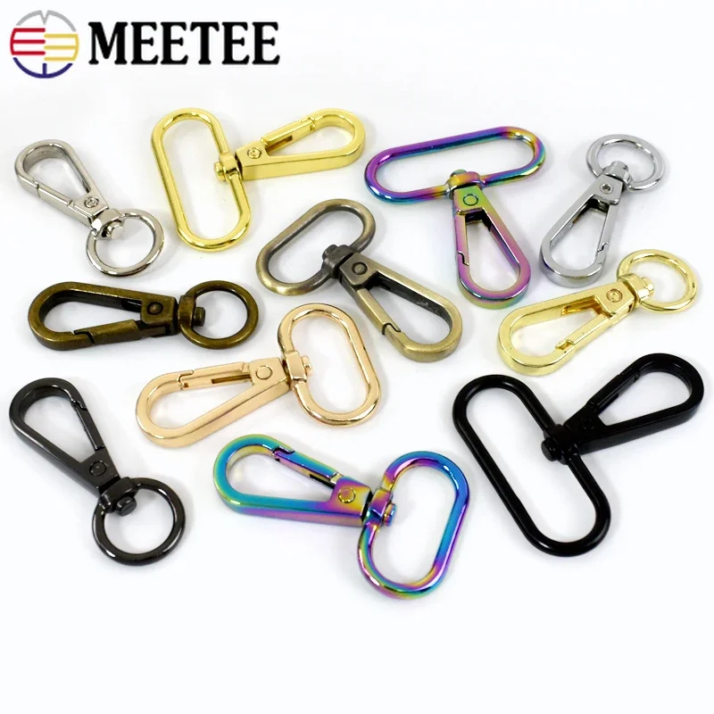 20Pcs 16-50mm Metal Buckles for Bag Strap Webbing Belt Swivel Lobster Clasp Dog Collar Clip Buckle Snap Hook DIY Accessories