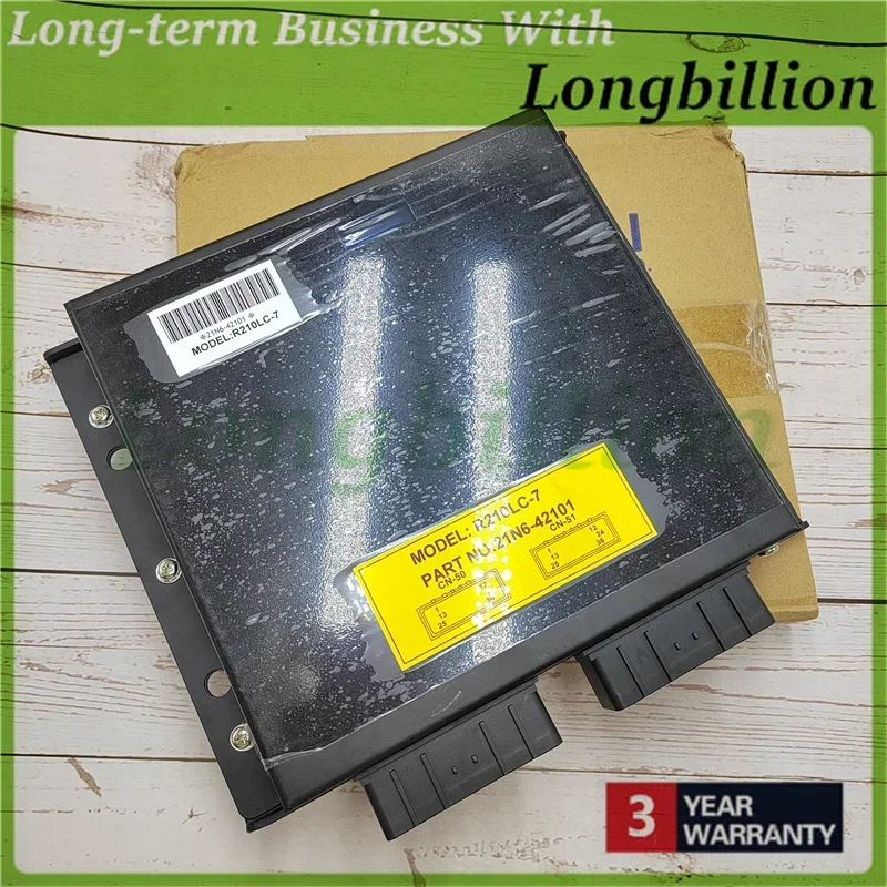 1X RX210-7 For Excavator ECU Controller R210-7 R210LC-7 Computer Board 21N6-44100 21N6-20021 21N6-43101 21N6-33100