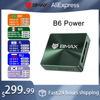 BMAX Intel i7 มินิพีซี B6 Power, Intel Core i7-1060NG7, RAM 16GB, SSD 1TB, Windows 11, GráIntel Iris Plus, Wifi 6, บลูทูธ