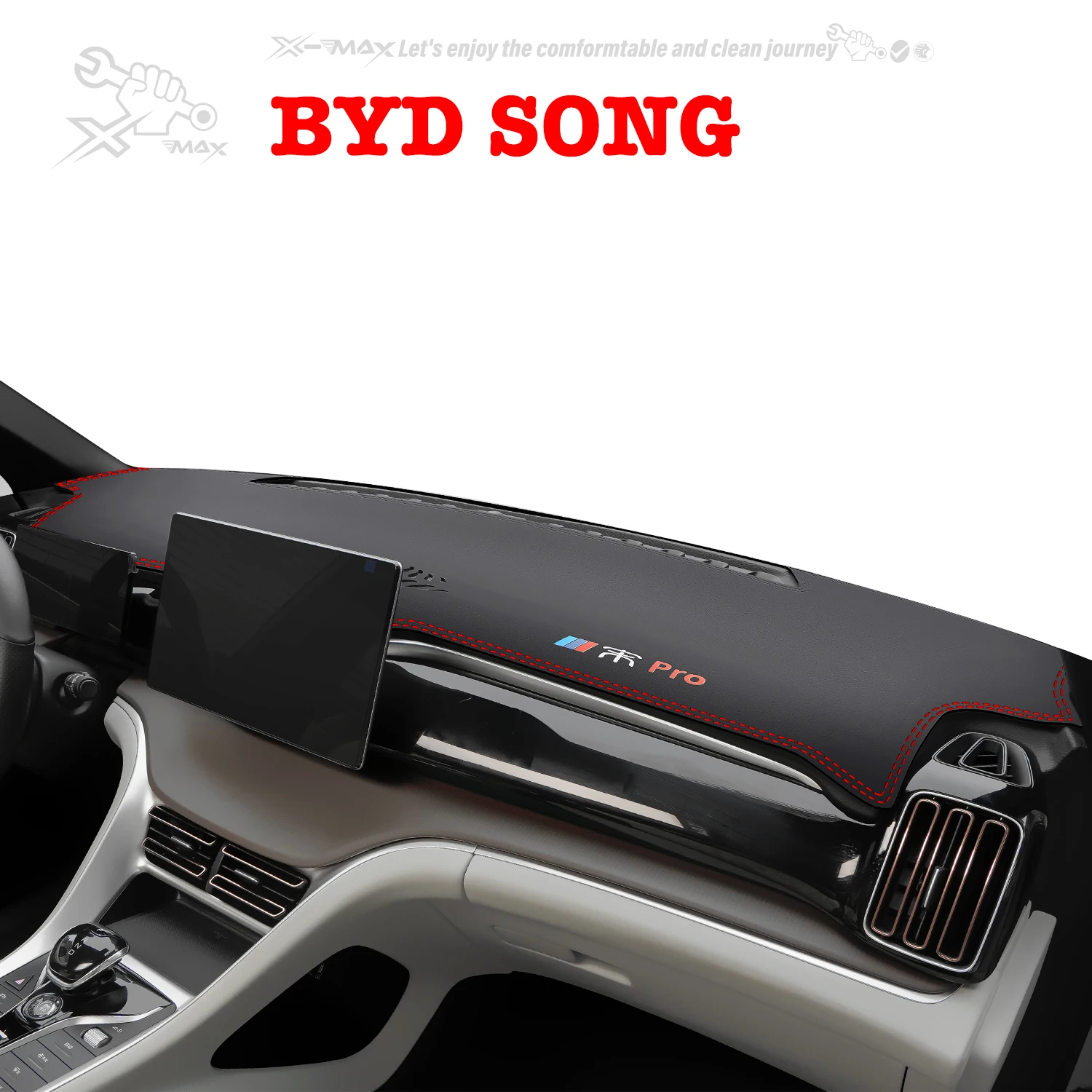 Left-hand Drive Car Dashboard Mat For BYD SONG PRO DMi EV 2019-2024 Light Blocking Pad Center Console Dash Mat