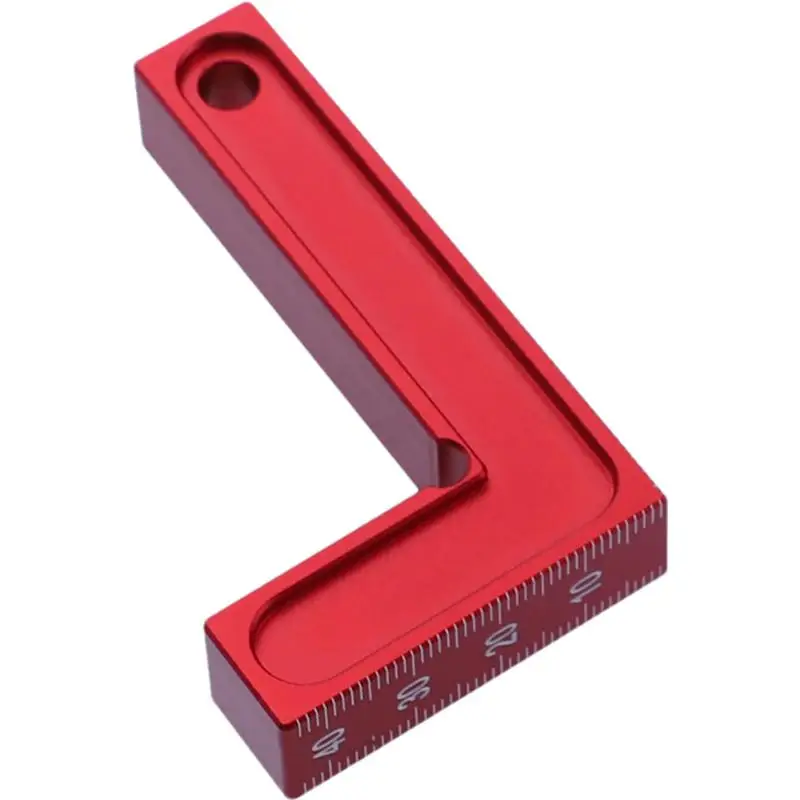 90 Degree Ruler L-Shaped Angle Square With Clear Scale Aluminum Alloy 90 Degree Square Layout Tool Angle Measuring Woodworking