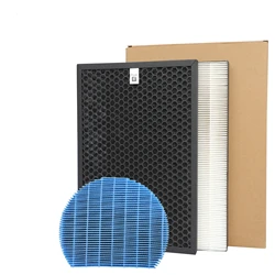 FOR Sharp Air Purifier Filter 3Pc KC-A50JW KC-A51R-W KC-A50EUW Replacement Hepa Carbon Humidification Filter FZ-A51HFR FZ-A51DFR