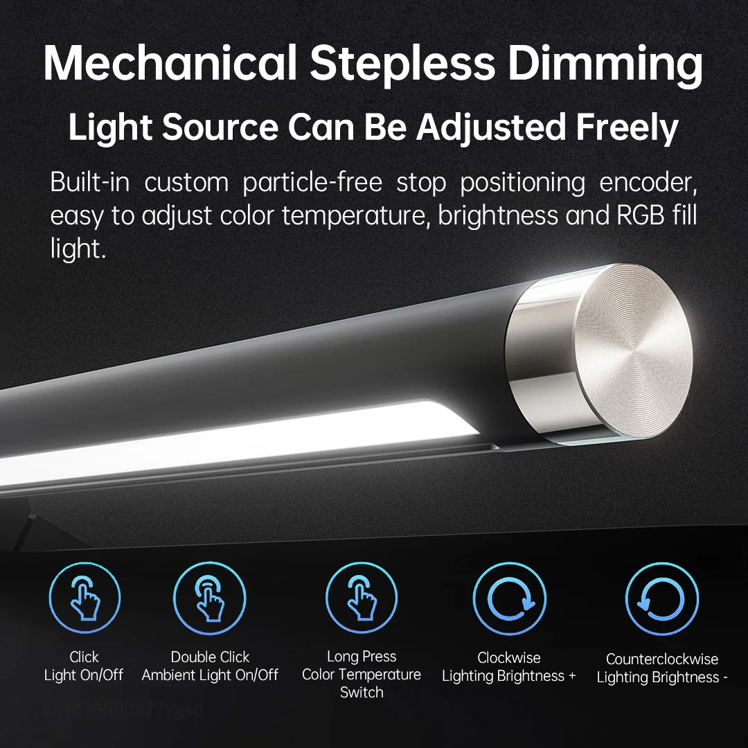 LYMAX Colorful Screen Hanging Lamp G1 With Musical Rhythm RGB Color Eye Protection Remote Control PC Computer Monitor Light Bar