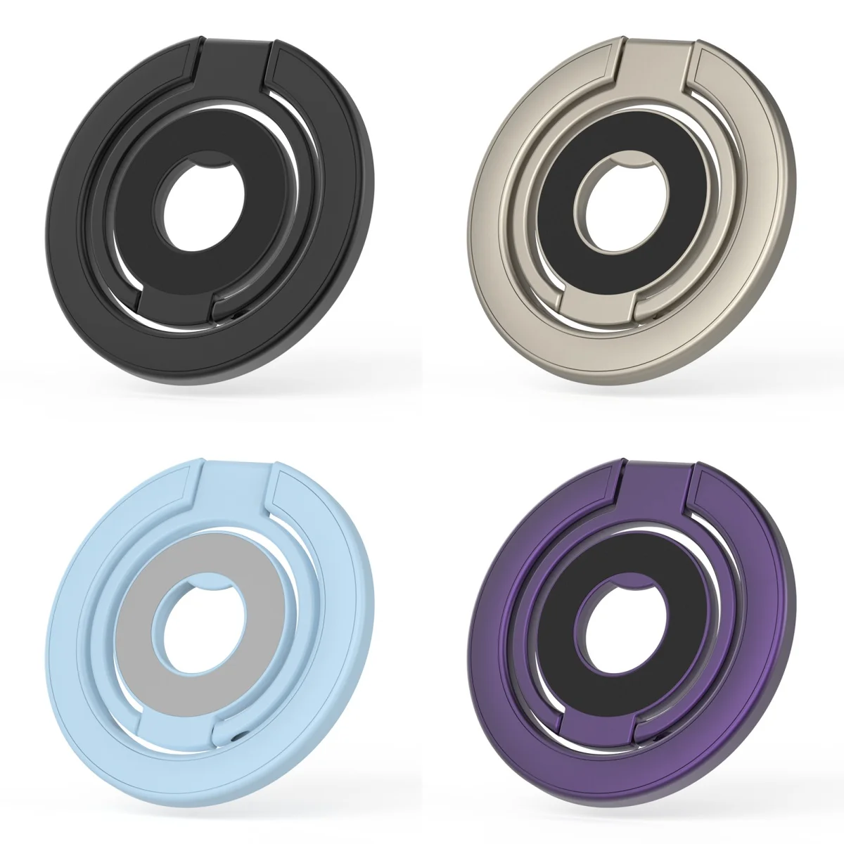 

NEW Double-Sided Magnetic Phone Stand Ring Holder Kickstand Magnet Grip For Magsafe iPhone 16 15 14 13 12 Pro Max Gym Car Holder