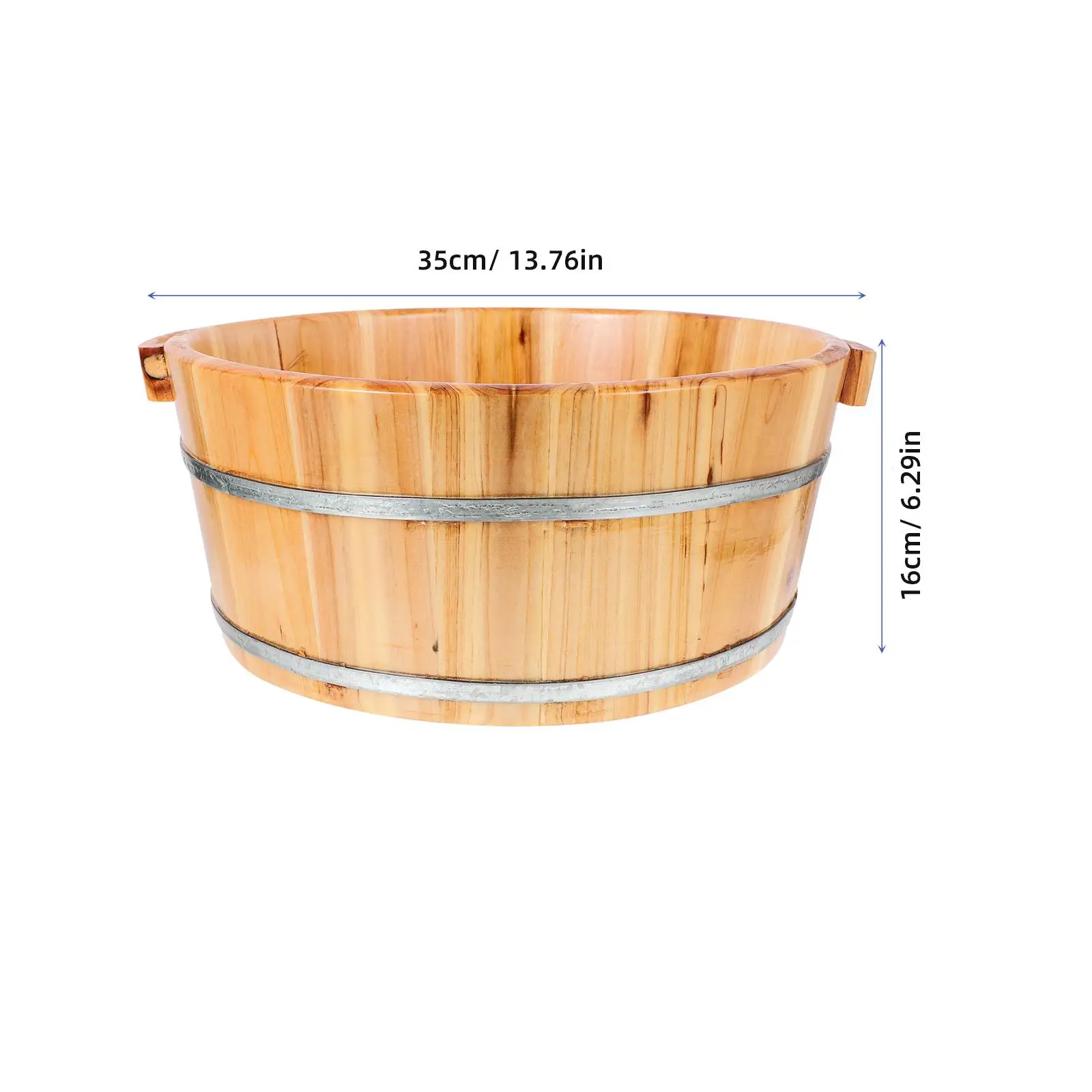 MultiUse Basin Foot Care Tool Portable Bucket Household Foot Bucket Spa Barrel Wood Bucket Foot Bath Soak foot bath Wash Basin