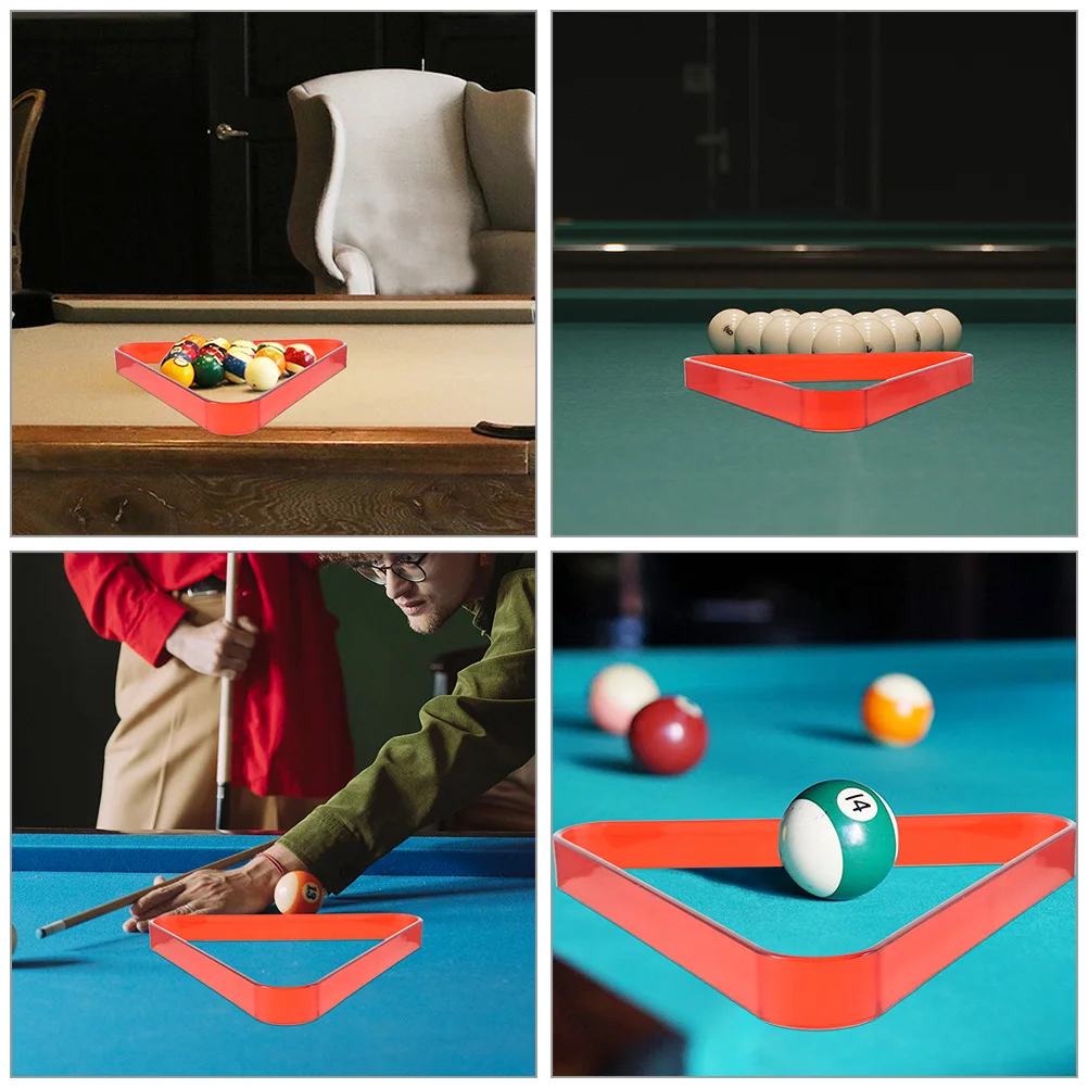

2pcs Billiard Triangle Rack Large Size Colorful 2 1 Material Durable Home Pub Game Room Mini Table Pool Frames Holder