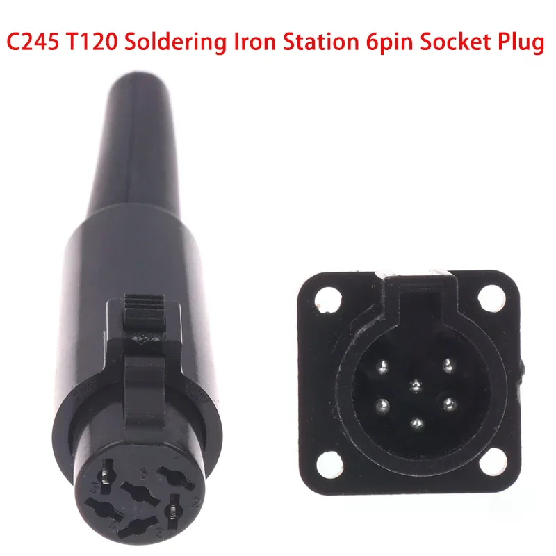 Plastic plug socket DIY accessories special 6-core JB-C245 T210 soldering iron station