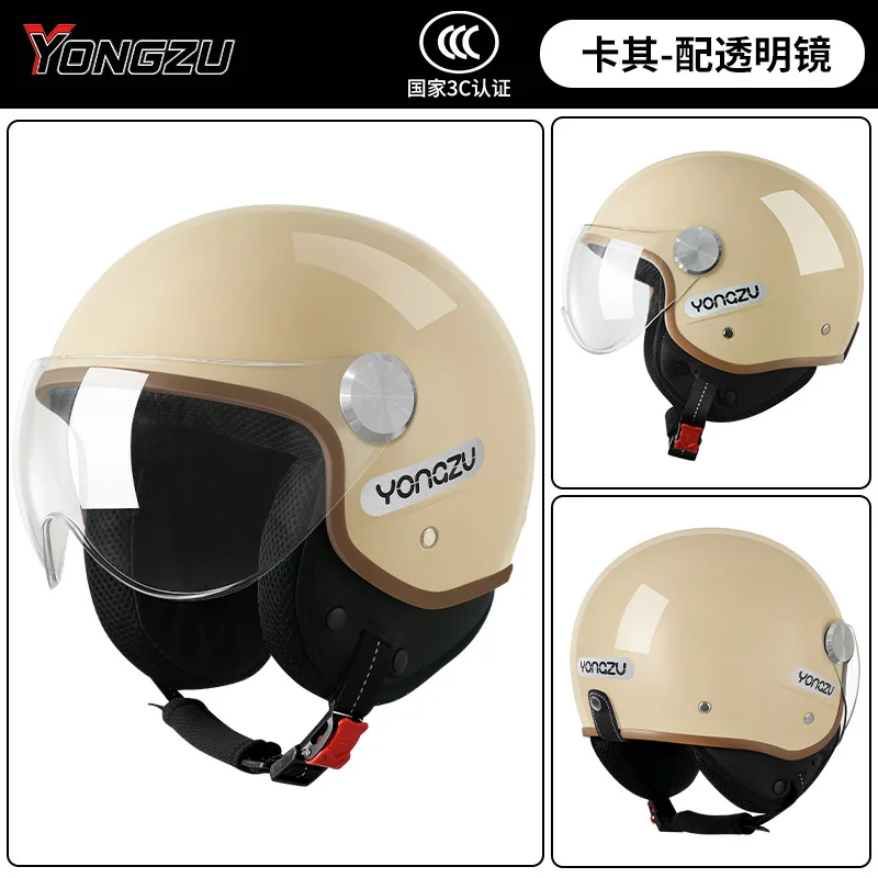 

Motorcycle Helmet for Men and Women Adult Motorcycle Retro Half Helmet All-season Universal Riding Motocross Helmets casco moto