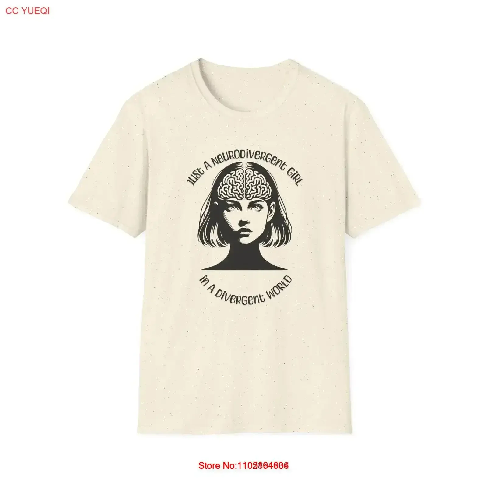 Neurodivergent Girl World Mental Austim Bipolar Softstyle T Shirt vintage Washed Stylish graphic designer clothes vintage