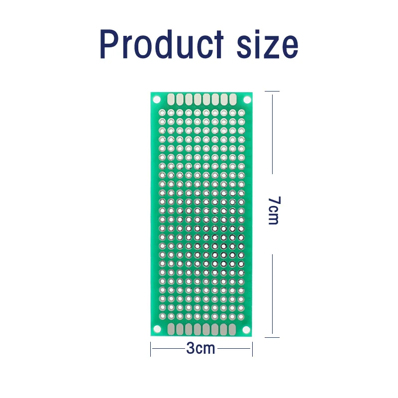 5PCS/Lot 3*7cm Single Sided Universal Board PCB Printed Circuit Boards Prototyping Board 3x7cm Green Protoboard Kit