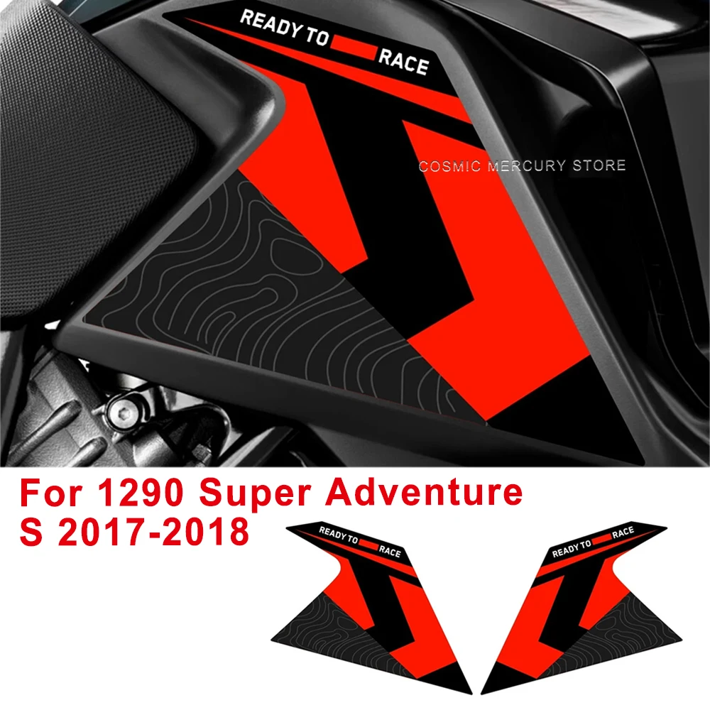

For 1290 Super Adventure S 2017-2018 3D Gel Epoxy Resin Stickers Motorcycle Tank Pad Sticker Protective Stickers Kit