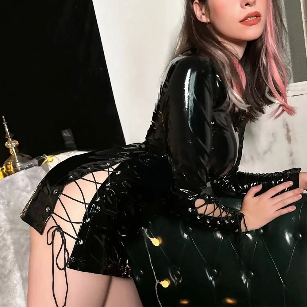 

Faionable Cosplay Lingerie Nightwear Wide Fit Knitted Vest Youthful Trend Spring Collection Stand Collar Design