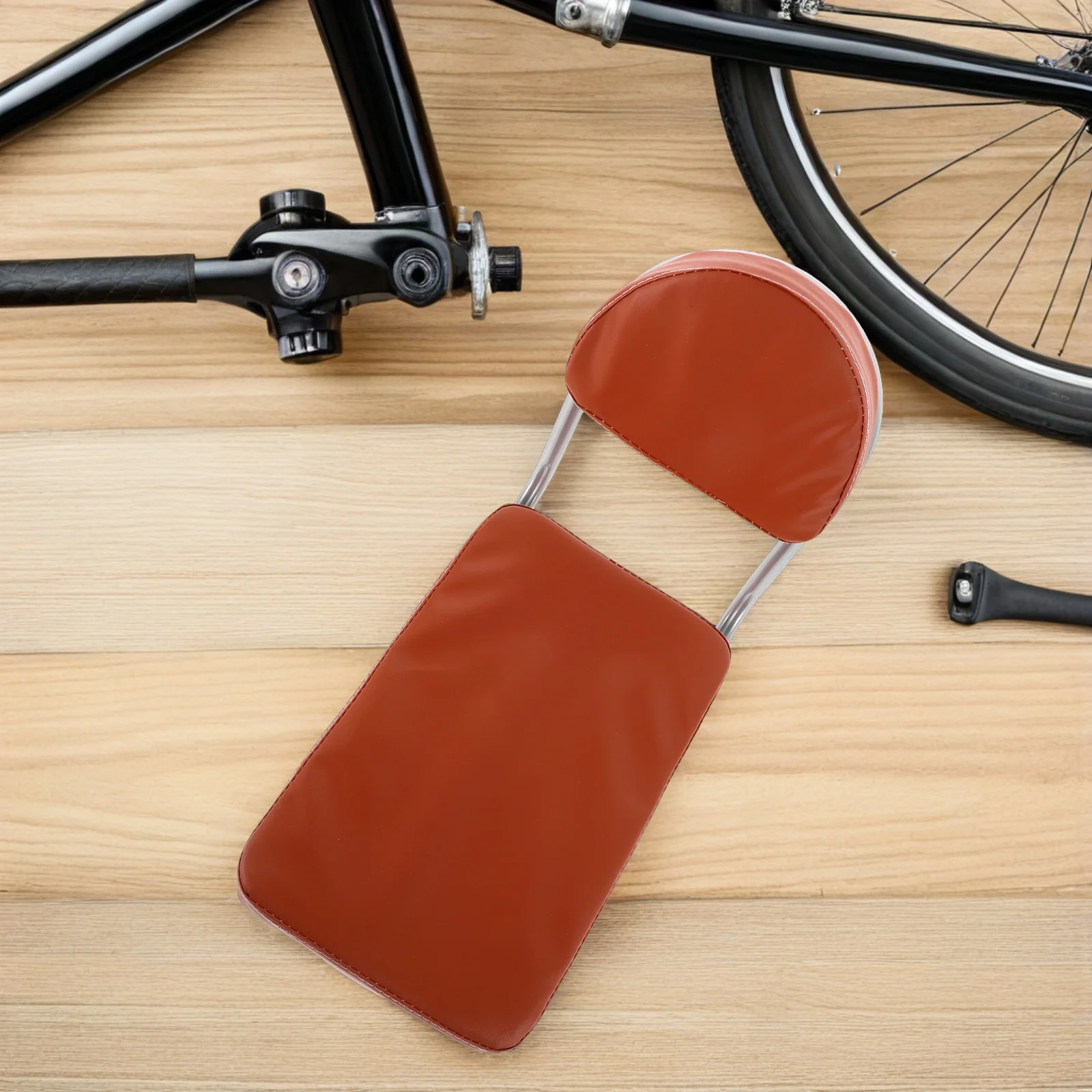 

Bike Seat Cushion Adult Safety Shelf Rear Saddle Seats Bicycle Passenger Sponge Backrest Universal Fit Mountain Bike