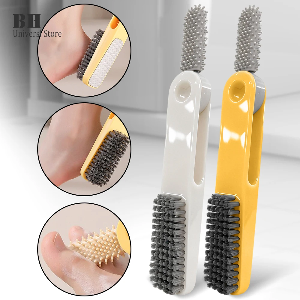 

3-In-1 Foot File Stainless Steel Nail Brush Callus Reducer Exfoliating Scrub Brush For Dead Skin Removal Pedicure Tool