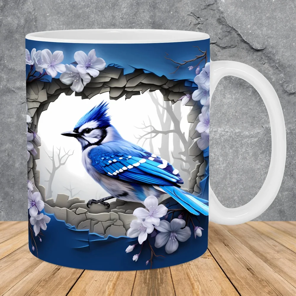 l love bird mug tits picture coffee mug 11oz ceramic tea cup bird watching enthusiasts friends birthday gift mug