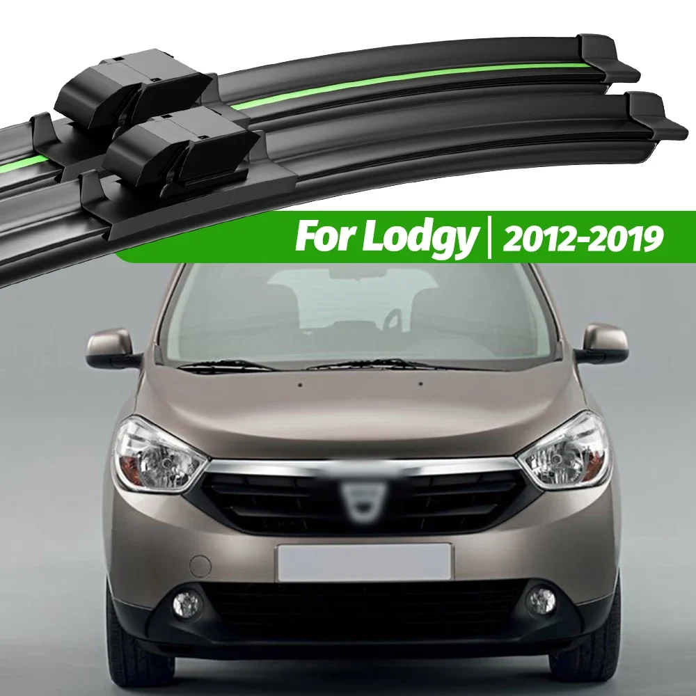 For Renault Lodgy 2012-2019 2pcs Front Windshield Wiper Blades 2013 2014 2015 2016 2017 2018 Windscreen Window Accessories