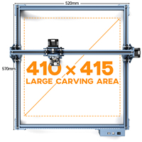 SCULPFUN S9 5W Effect Laser Engraving Machine Ultra-thin Laser Beam Shaping Technology Acrylic Engraver Cut Machine 410x420mm
