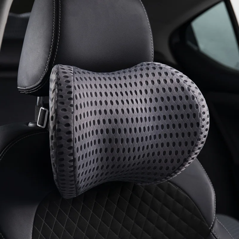 

Soft Neck Pillow Back Support Lumbar подушка для путешествий Car 4D Mesh Cushion Auto Accessories Interior Memory Foam Ergonomic