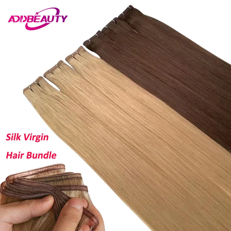 

Шелковые девственные волосы, пучки человеческих волос для женщин, 100 г, необработанные необработанные девственные волосы, шелковые прямые человеческие волосы для наращивания