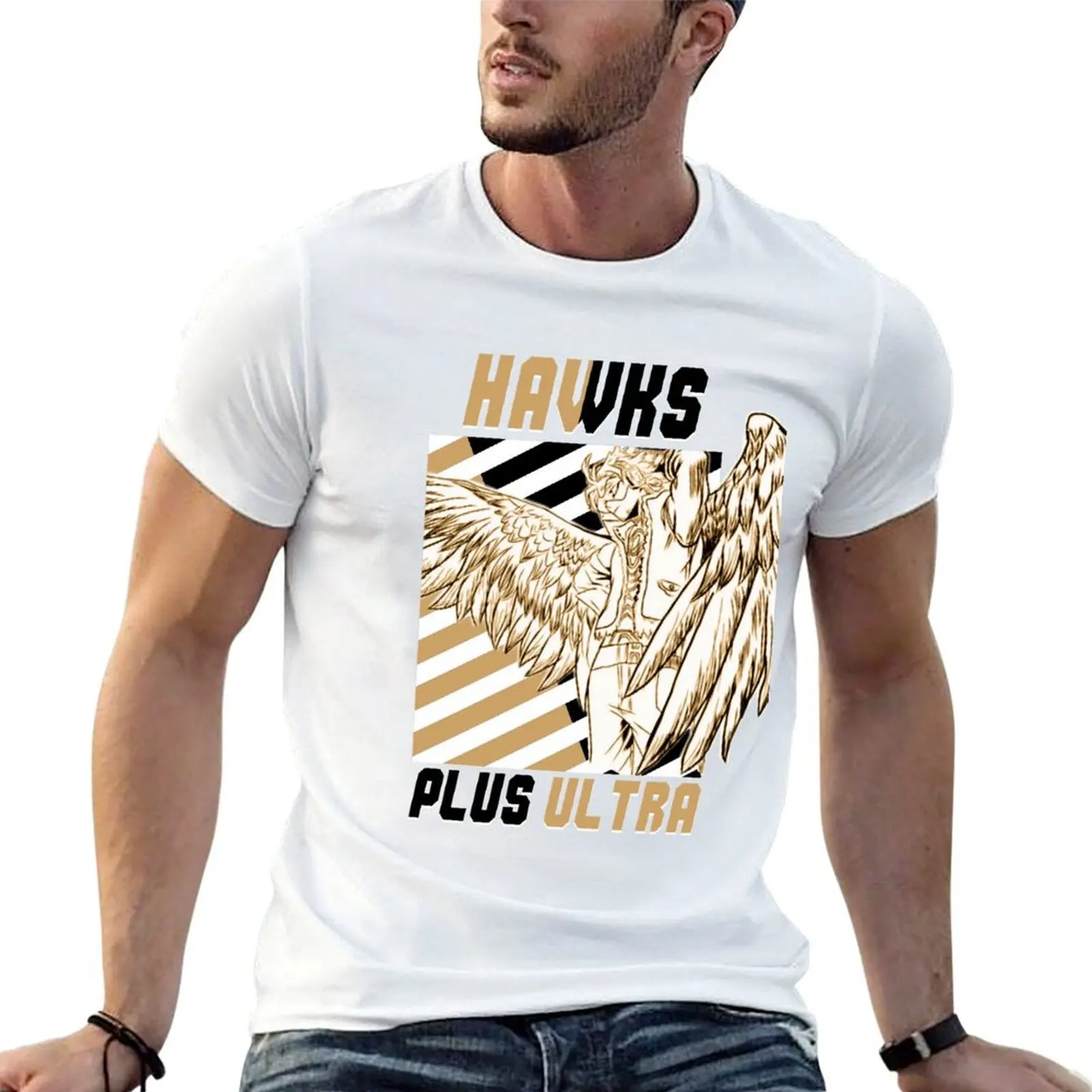 

Keigo Takami (Hawks) PLUS ULTRA T-Shirt t shirt man cotton cotton t shirts man 100% T-Shirt