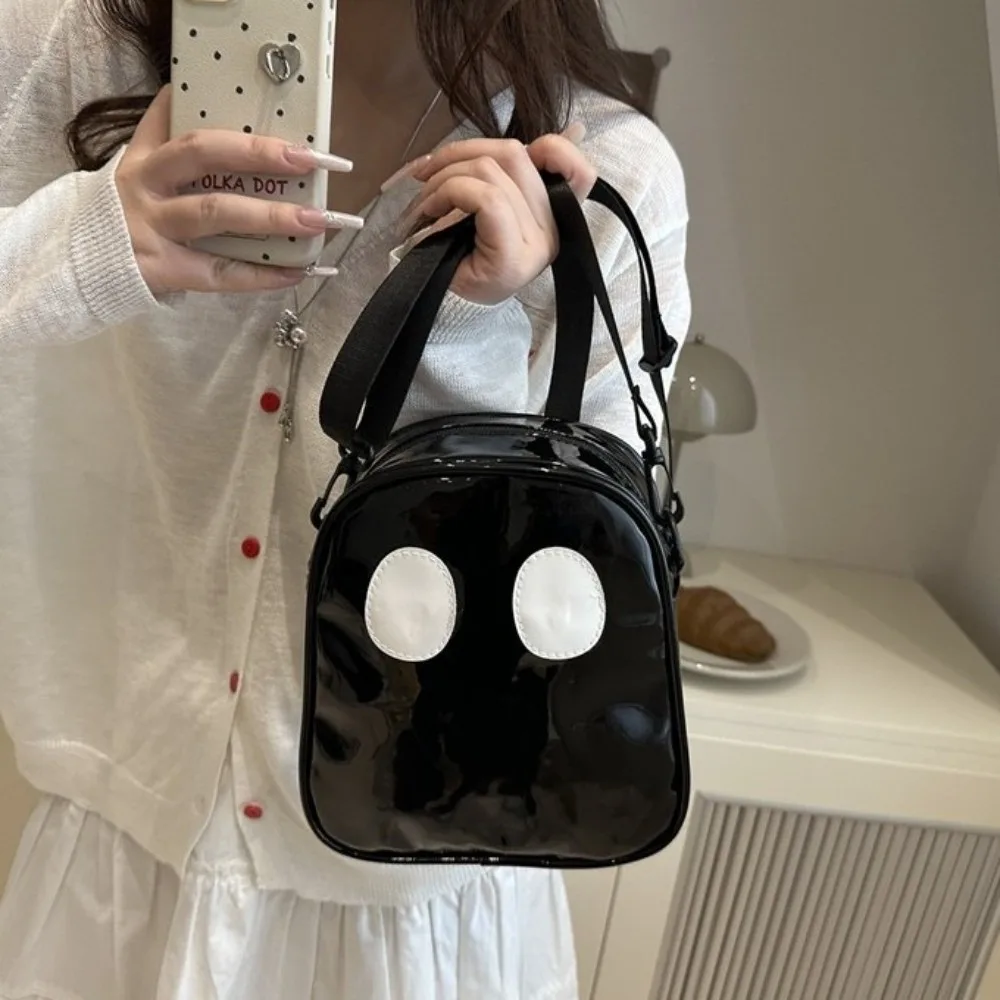 

Многоразовая сумка-призрак на Хэллоуин из искусственной кожи, прозрачная водонепроницаемая прозрачная сумка на плечо на молнии, большая вместительная сумка через плечо, подарки