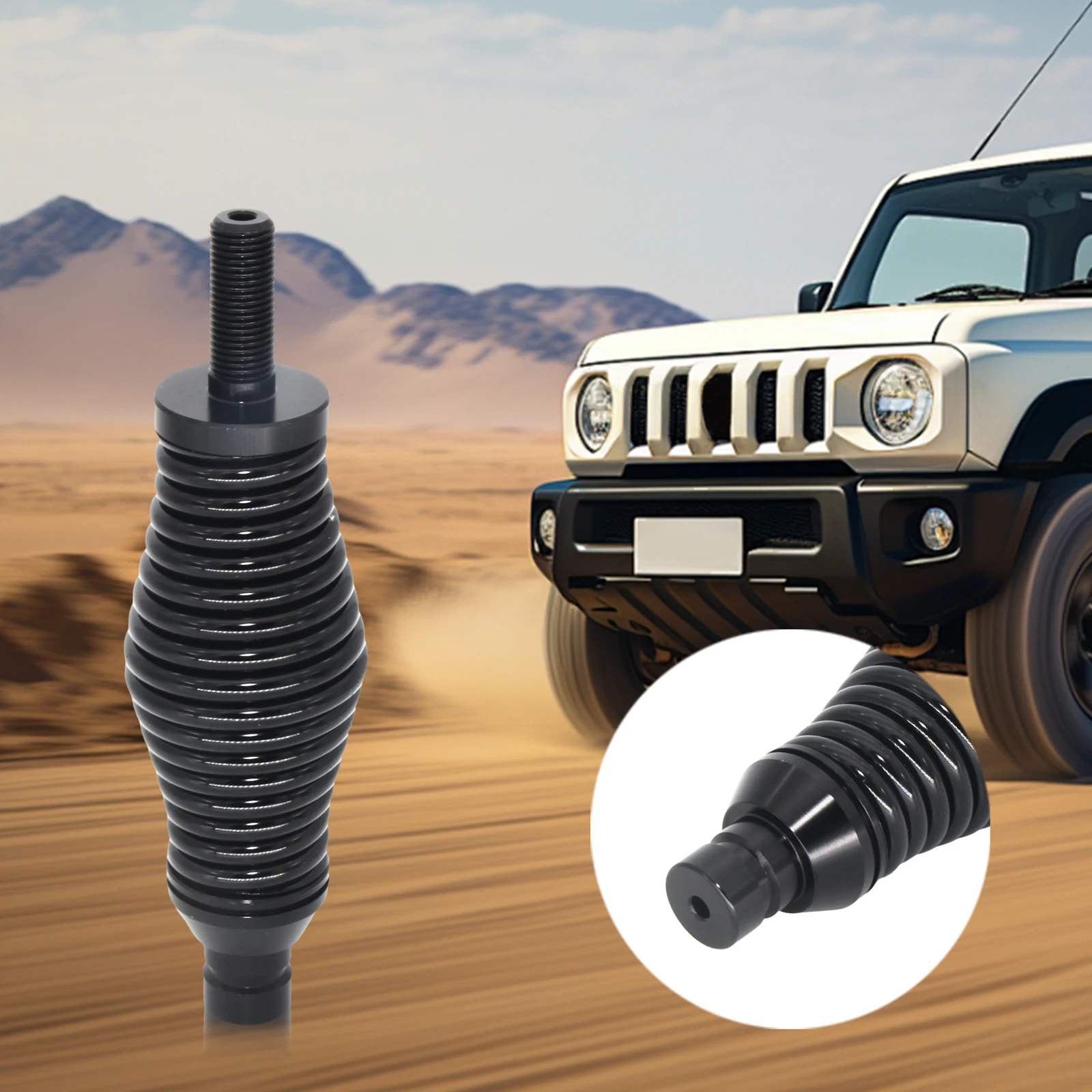 LED Light Spring Base Carbon Steel LED Spiral Whip Light Spring Quick Release Shockproof Waterproof for Trucks Car RZR UTV ATV