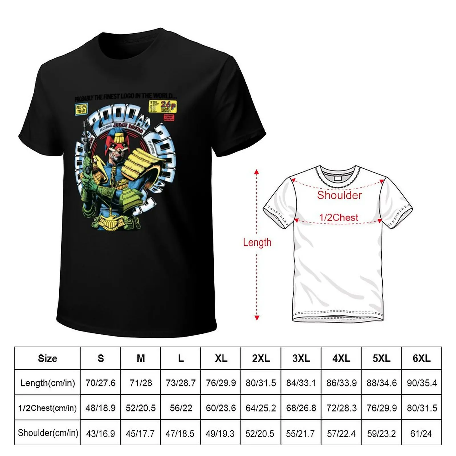 Judge Dredd1 T-Shirt t shirt men 100% cotton luxury brand T-Shirt