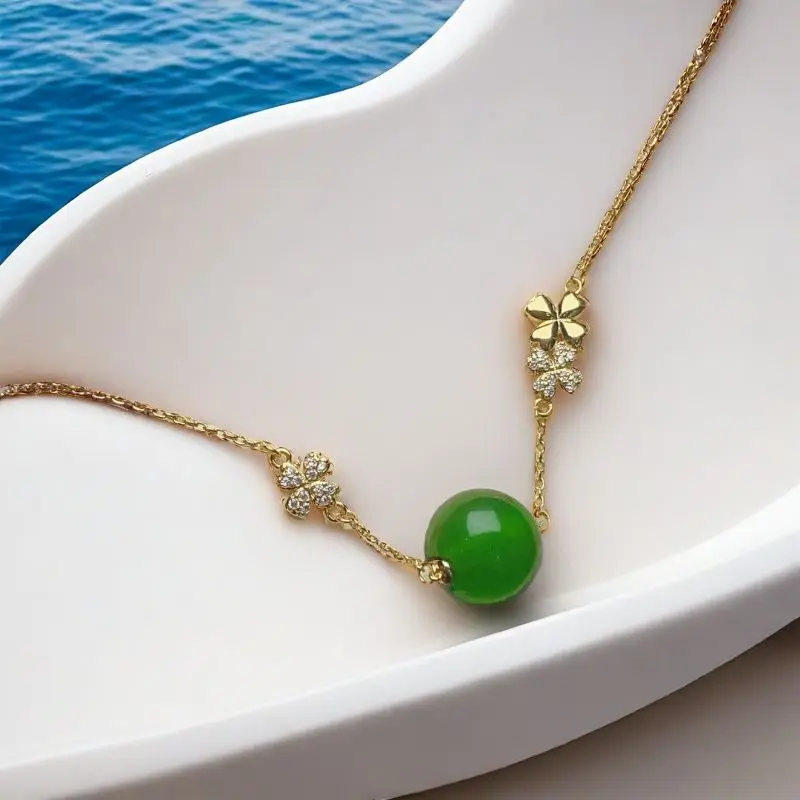 

Pure natural Myanmar jadeite high ice new bracelet hand-carved plain circle high-end versatile fashion light luxury for wife