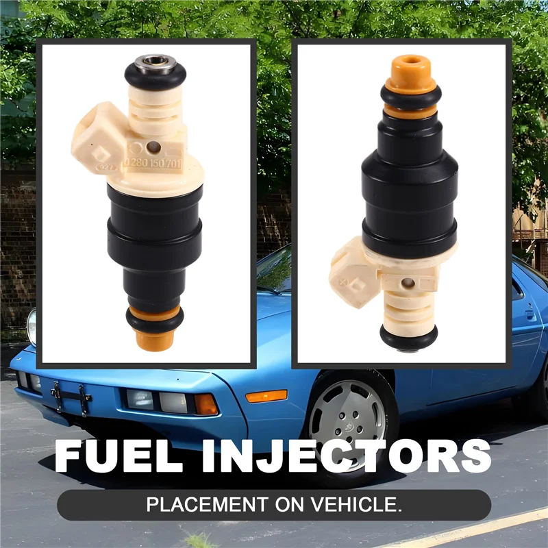 

4 Fuel Injectors 0280150701 For Porsche 928 1985 1986 S Coupe 2-Door 5.0L V8