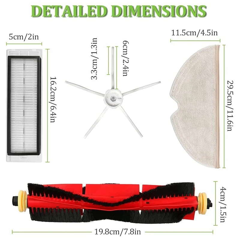 샤오미 Roborock 진공 청소기 액세서리 키트, S6 S60 S65 S5 MAX T6