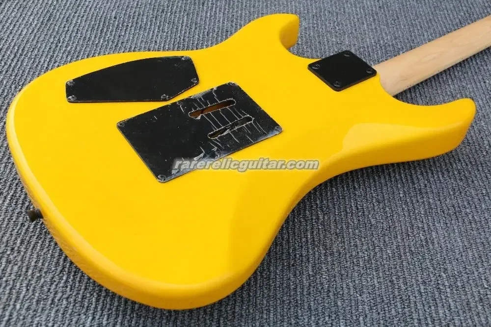 In Stock Halen Baretta Bumblebee Yellow Electric Guitar Floyd Rose Tremolo Bridge Zebra Pickup Black Hardware