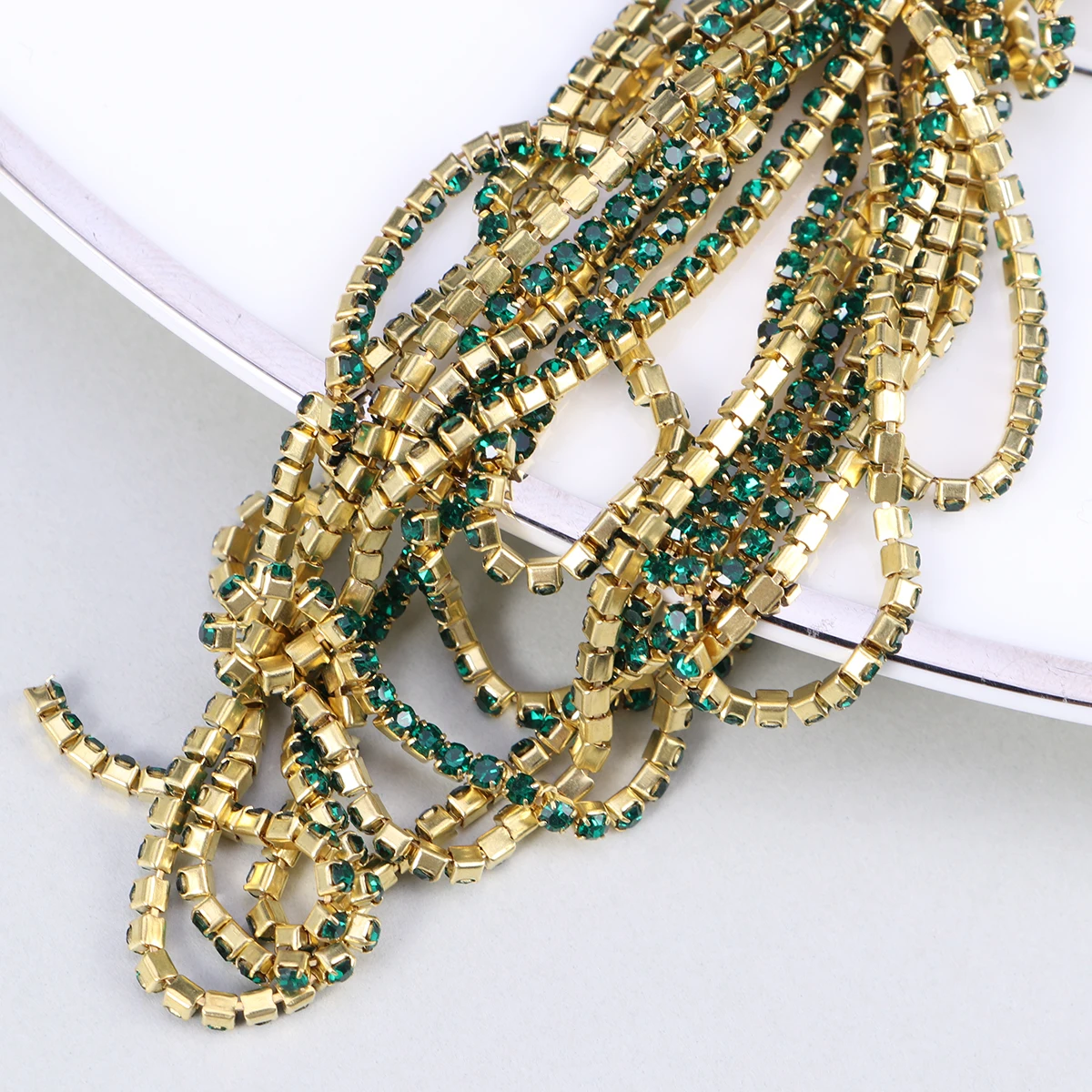 

Chain Links for Jewelry Making Diamond Claw Trim Craft Sewing Rhinestone