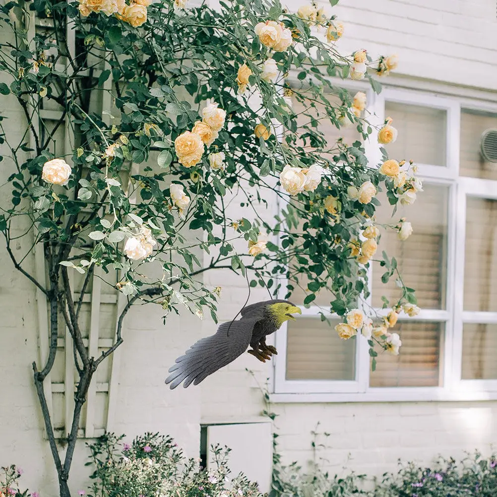 

4Pcs Plastic Eagle Statue Realistic Decorative Ornament for Garden Lawn Yard Indoor Outdoor Eagle Figurine Bird Statue