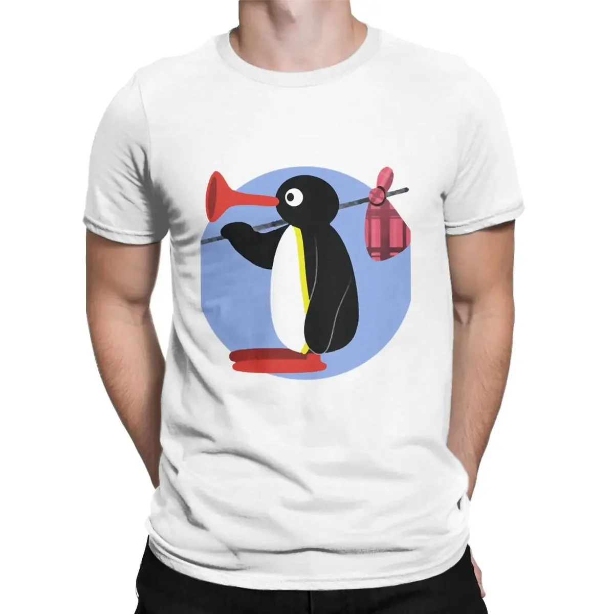 Noot Noot Pingu Tshirt Men Women Vintage T-Shirts Round Neck Penguin Tee Shirt Harajuku Clothes Classic Women's Clothing