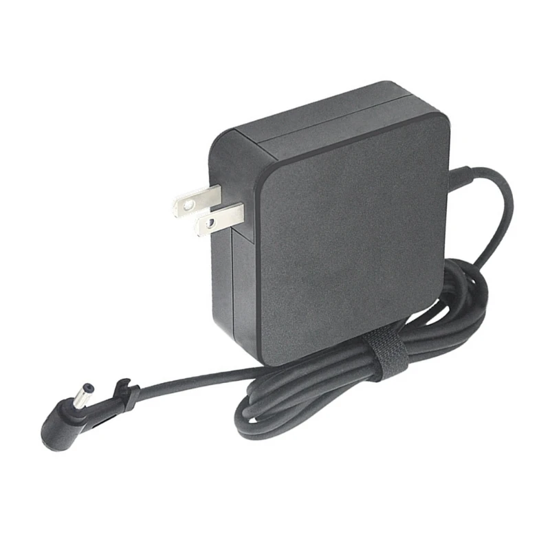 شاحن محمول عالمي بقدرة 45 وات للكمبيوتر المحمول مع قابس حائط موصل مقاس 5.5 × 2.5 مم