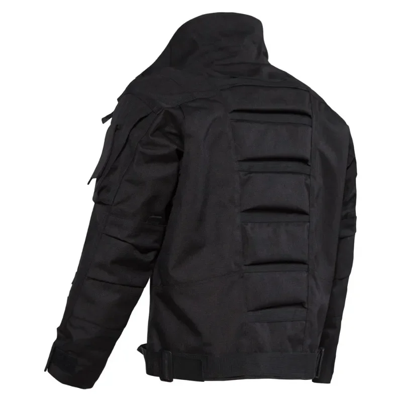 ยุทธวิธีทหาร Mens Casual Multi Pocket Scratch-proof Cargo แจ็คเก็ตชายการล่าสัตว์กลางแจ้ง Combat Army ตํารวจ Coats