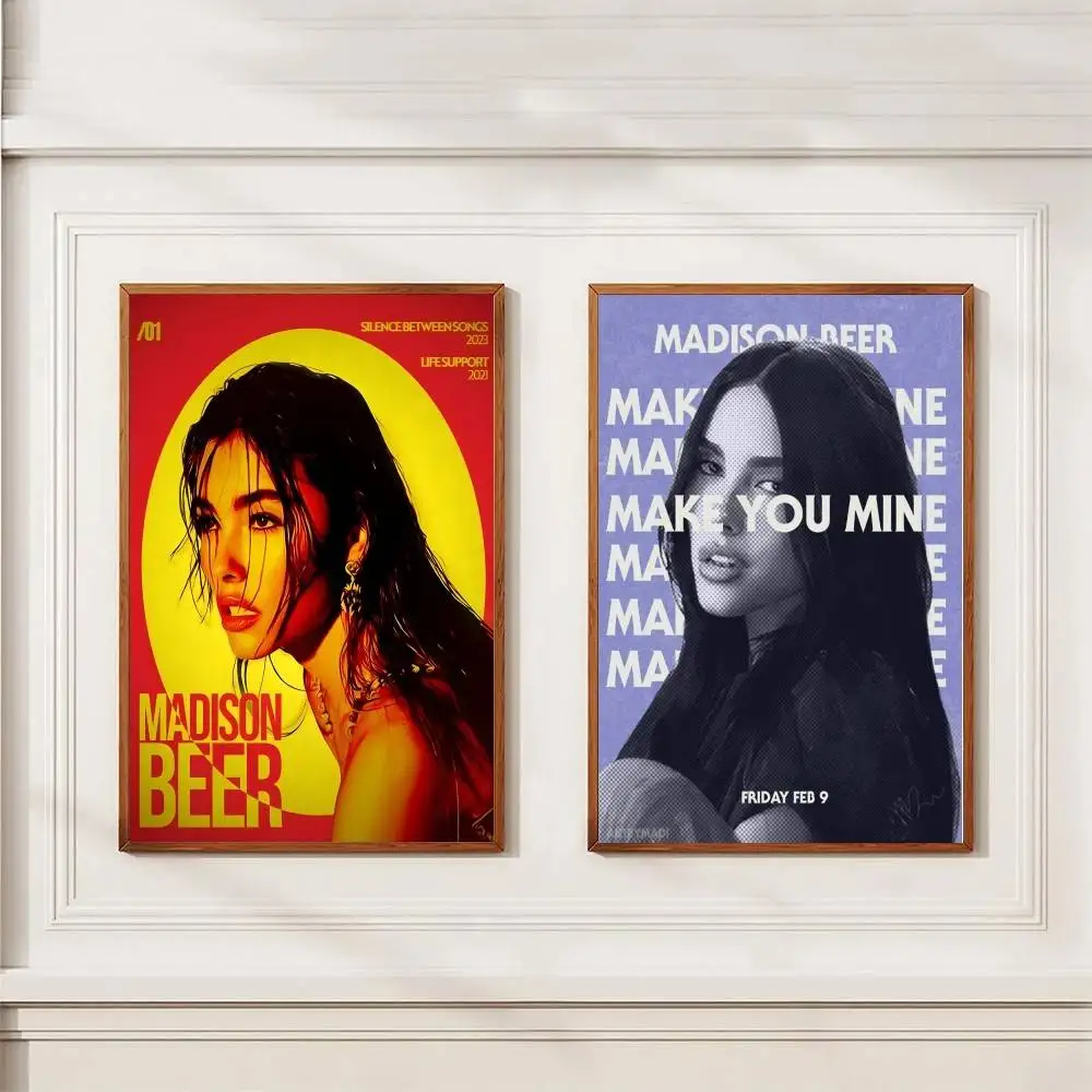 1 قطعة المغني م-مديسون البيرة المشارك ذاتية اللصق الفن ورق مقاوم للماء ملصق مقهى بار غرفة جدار ديكور #4